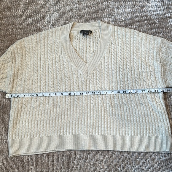 French Connection V-Neck Cable Knit Sweater - Picture 6 of 6